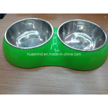 Double Pet Bowl, Dog Feeding Bowl